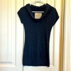 Poof! Cowl neck sweater top